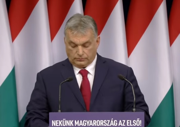 Viktor Orban med govorom 