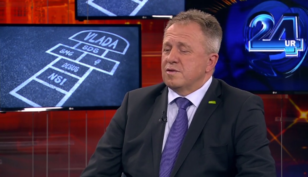 Zdravko Počivalšek v studiu Pop TV