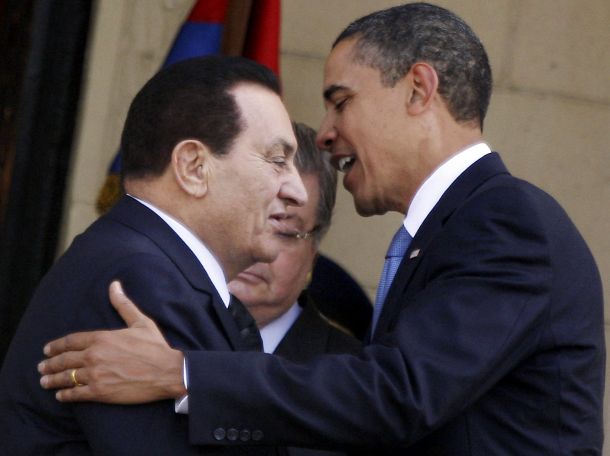 Mubarak in nekdanji predsednik ZDA Barack Obama