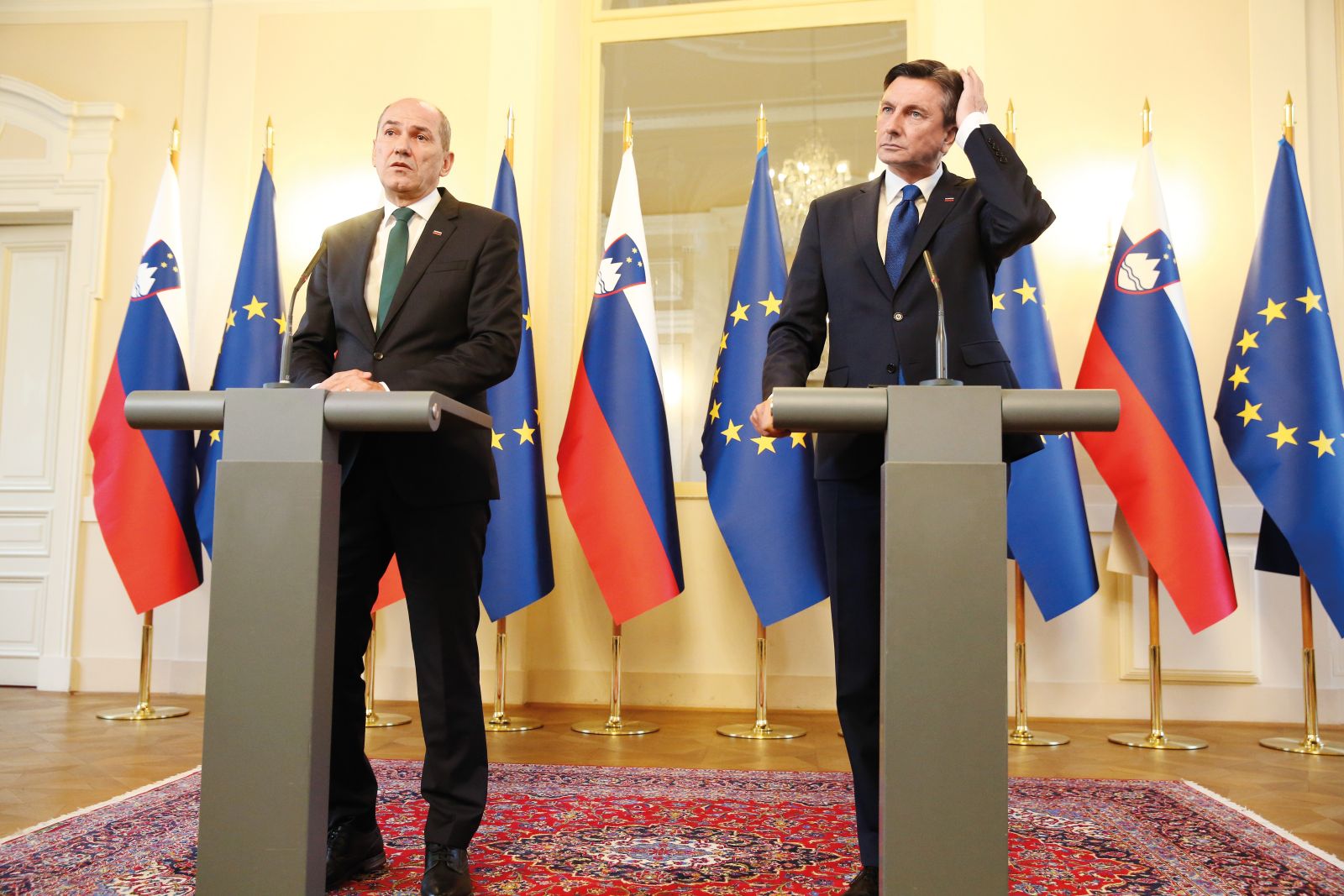 Predsednik Borut Pahor že dolgo ni bil tako srečen kot v sredo, 26. februarja, ko je za mandatarja predlagal Janeza Janšo.