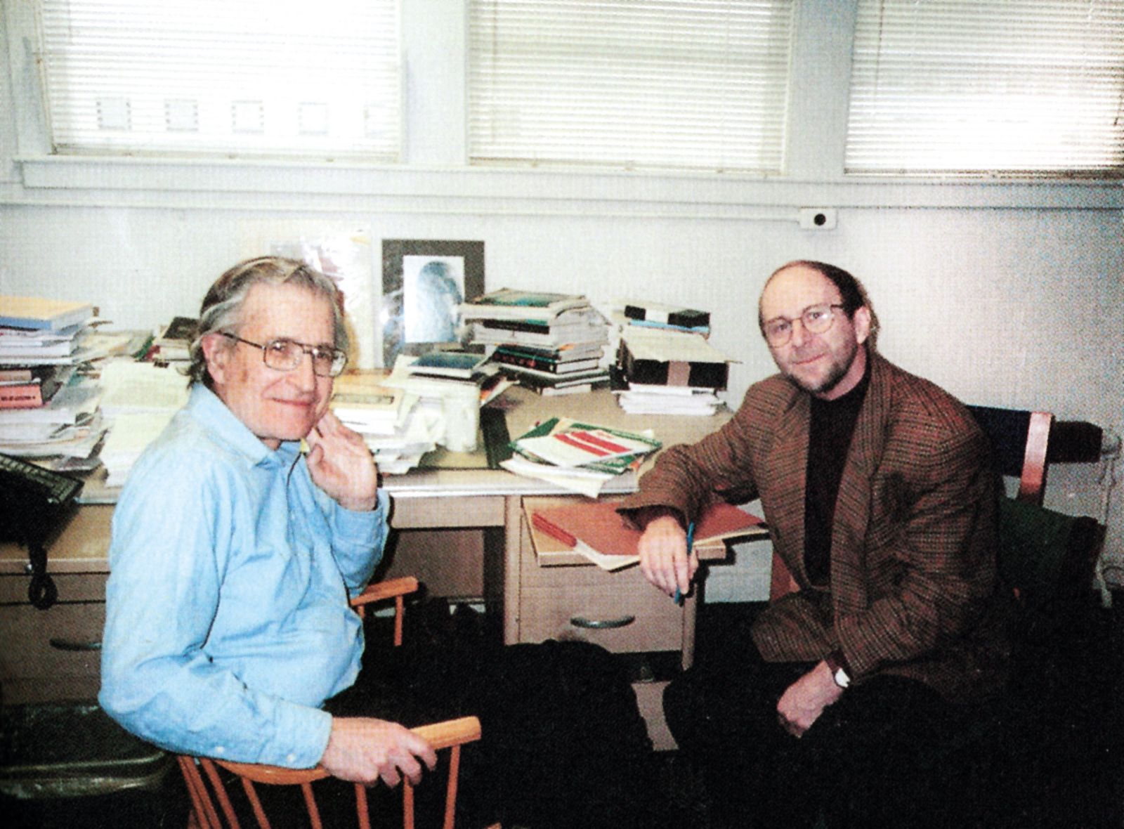 Rudi Rizman s prijateljem Noamom Chomskim