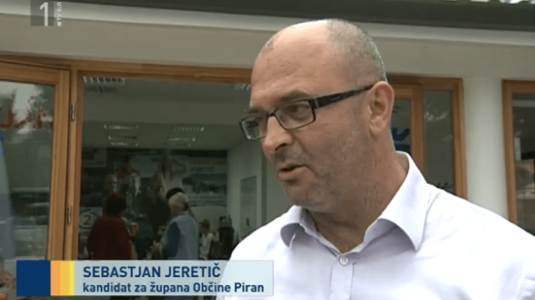 Jeretičev nastop v prispevku, kjer je lahko demantiral trditve o kupovanju volivcev