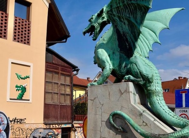 Ulični umetnik Invader pušča sledi tudi v Ljubljani