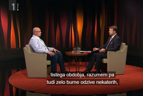 Jeretič in Možina v oddaji Intervju