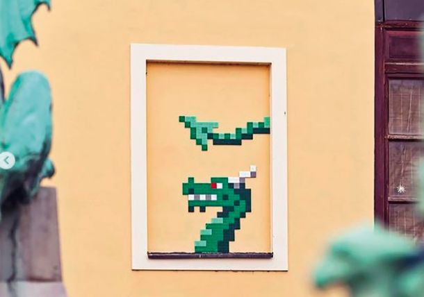 Invader: Zmajski most, Ljubljana 