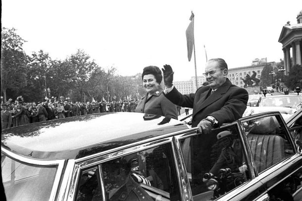 Jovanka in Josip Broz - Tito leta 1974