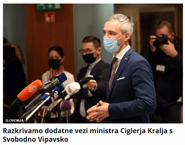 Iz časopisa Dnevnik: minister je znova povezan z Igorjem Vovkom