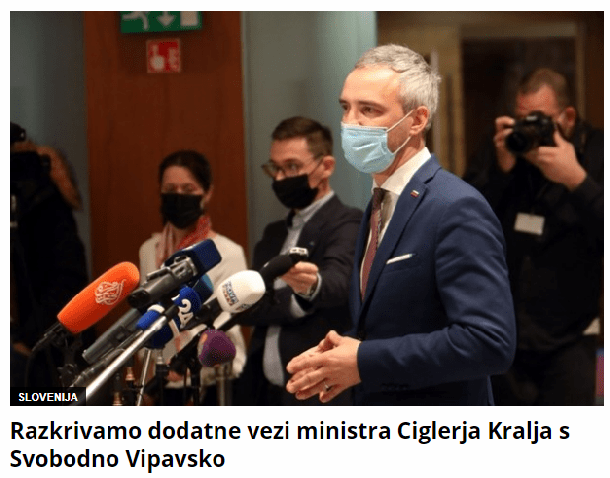 Iz časopisa Dnevnik: minister je znova povezan z Igorjem Vovkom