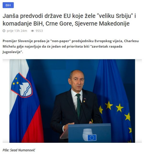 Članek na spletnem portalu 