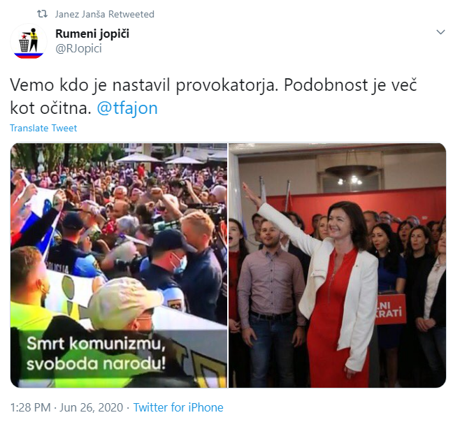 Premier med prozornim preusmerjanjem pozornosti: od pravega hitlerjanskega pozdrava k lažnemu