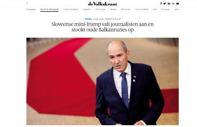 anez v nizozemskem mediju: Mini-Trump