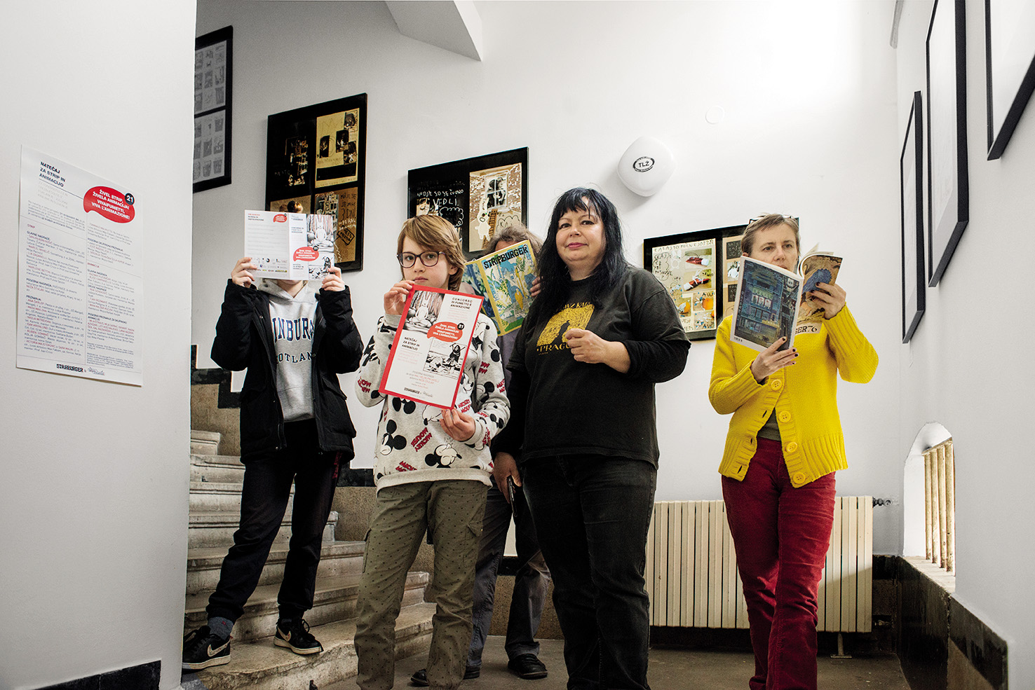 Živel strip! Živela animacija!; mednarodni natečaj za strip in animacijo, Galerija Kriva stena, Metelkova 6, LJ | DK