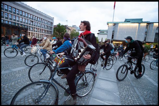 Drugi petkov kolesarski protest, Ljubljana, 1. maja 2020