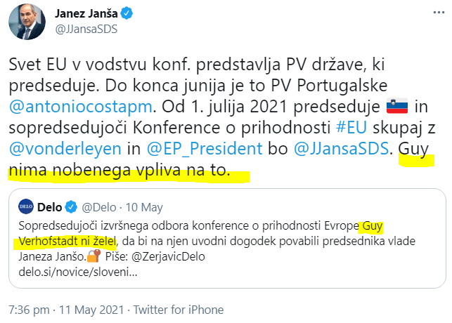 Tvit predsednika vlade
