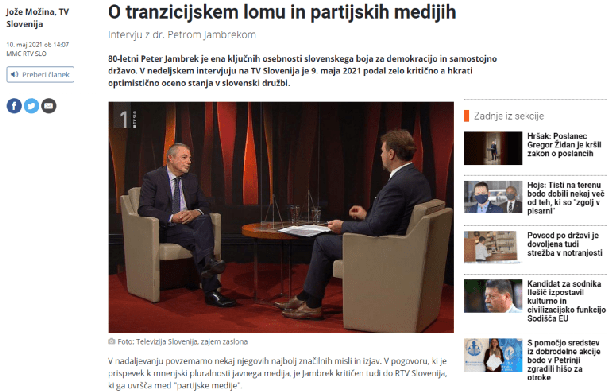 Možinov zapis o partijskih medijih na MMC RTV Slovenija