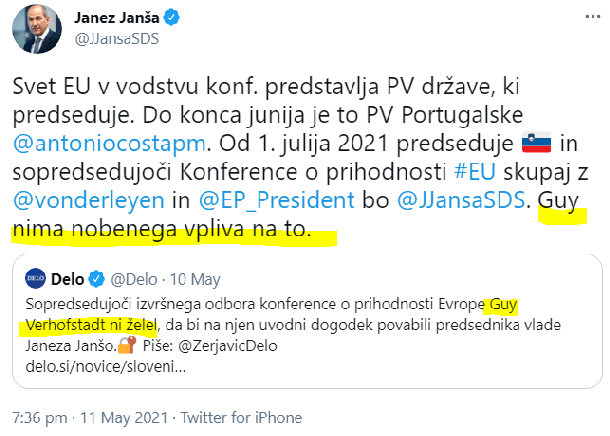 Tvit predsednika vlade