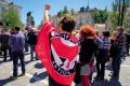 Protest ob dnevu zmage v Ljubljan