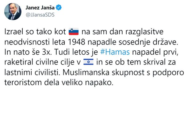 Janšev odziv na pismo muslimanske skupnosti v Sloveniji 