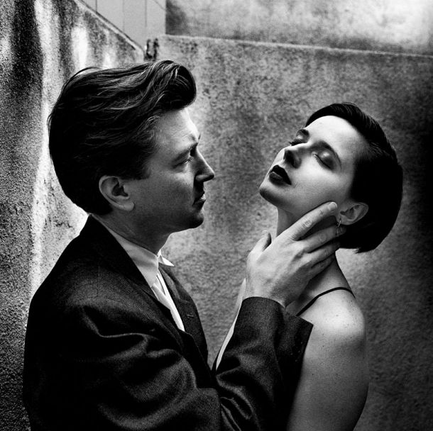 David Lynch in Isabelle Rossellini, Los Angeles, 1988 