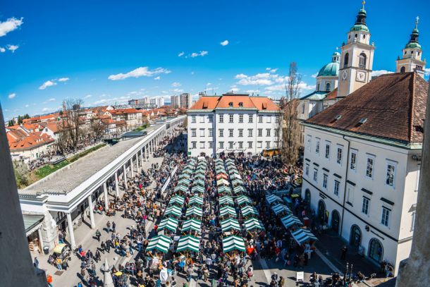 Priljubljena kulinarična tržnica na prostem v Ljubljani 