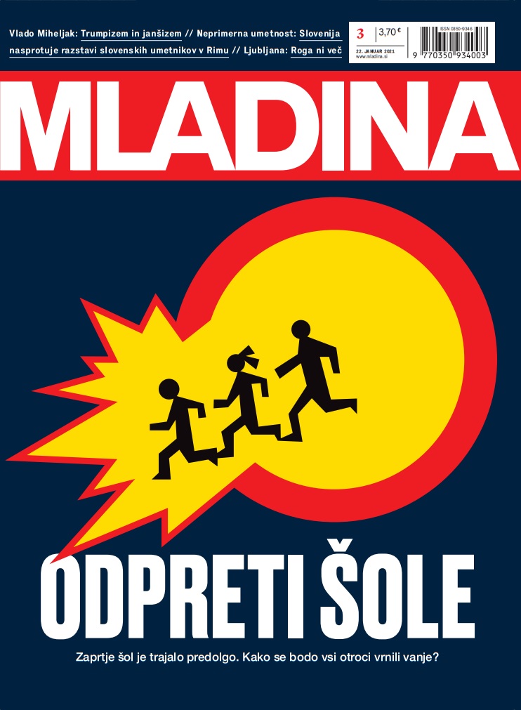 Naslovnica jutrišnje Mladine: ODPRETI ŠOLE