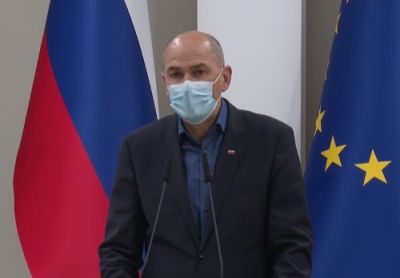 Janez Janša na nocojšnji tiskovni konferenci