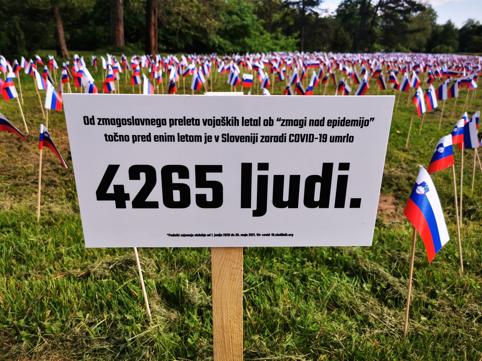 FOTO: 4265 slovenskih zastavic