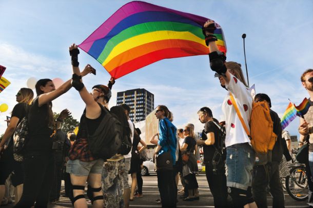 Utrinek z ljubljanske Parade ponosa, ki bo letos v prestolnici potekala 19. junija