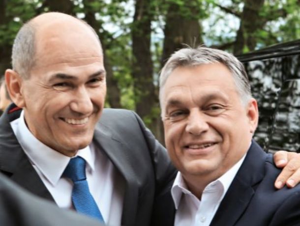 »Povej mi, s kom se družiš, in povem ti, kdo si.« - velika politična prijatelja Viktor Orbán in Janez Janša
