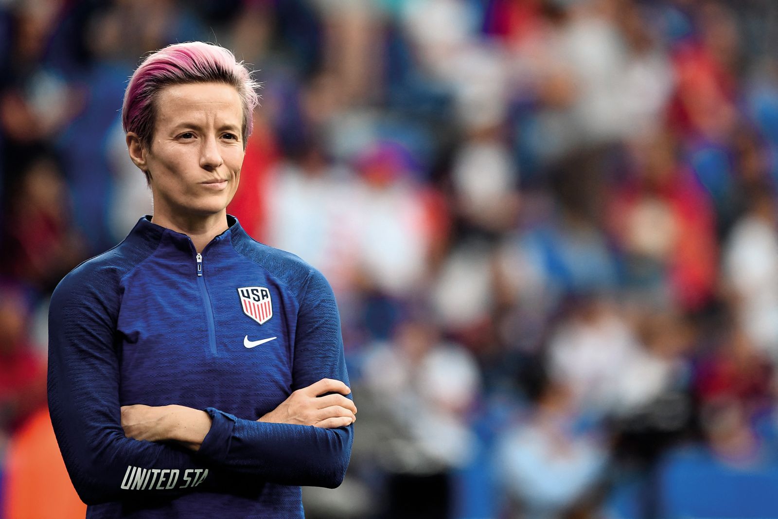 Ameriška nogometašica Megan Rapinoe, aktivistka in borka za enakopravnost, eden izmed obrazov novega VS kolektiva