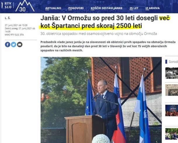 MMC RTV Slovenija o tem, kako so Slovenci deklasirali Špartance