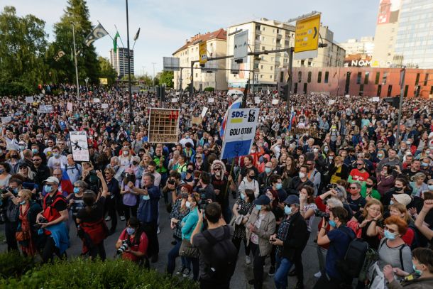 Največji protivladni protest v Ljubljani, 28. maja 2021