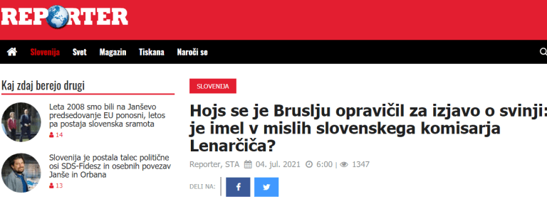Reporter piše o opravičilu: vsebina dopisa ne kaže nanj
