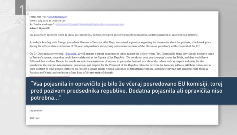 Hojsova zavrnitev Pahorja: menda je že posredoval pojasnilo in opravičilo, toda v njem slednjega ni