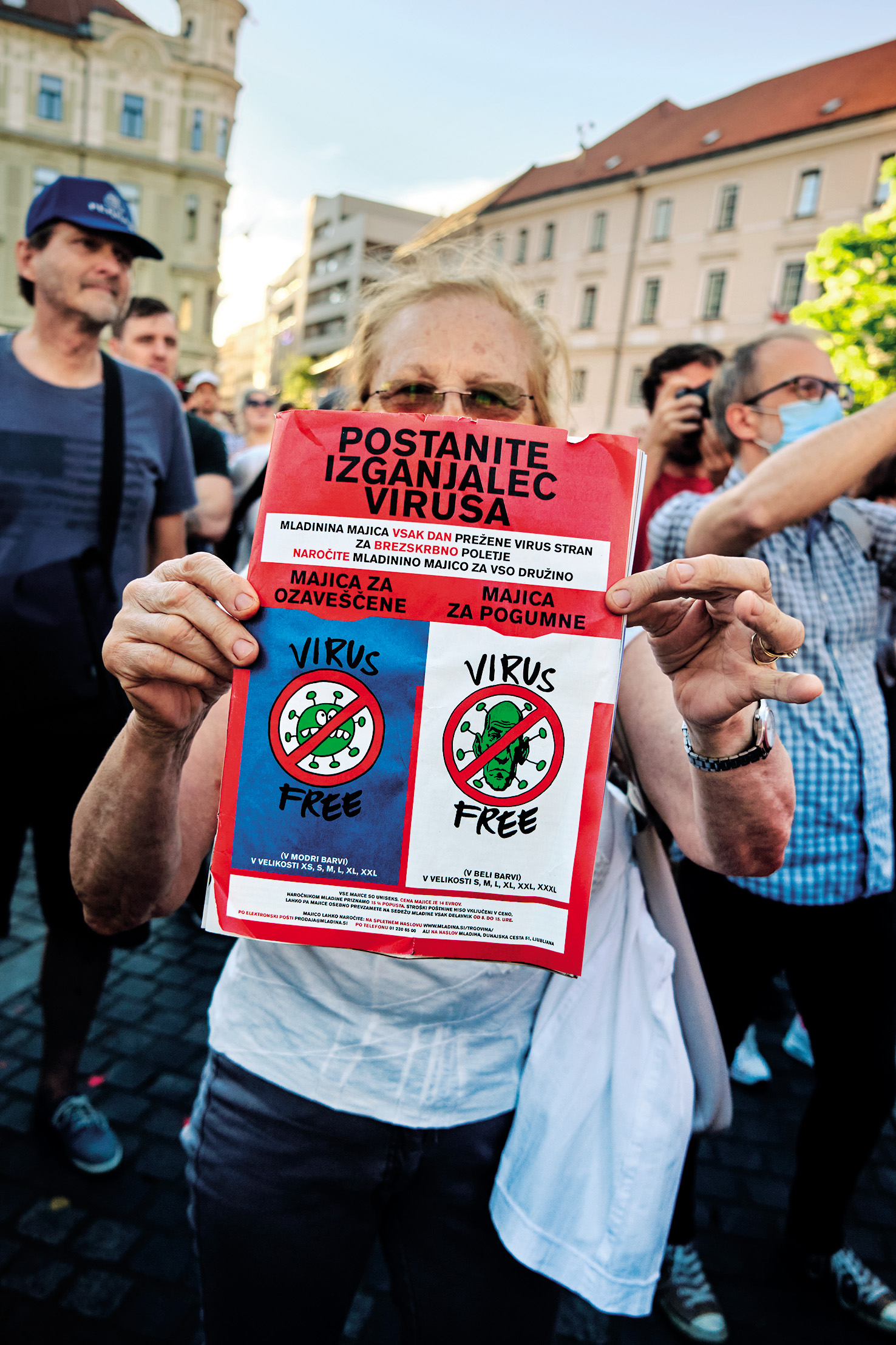Protestna proslava ob dnevu državnosti, Prešernov trg, LJ | Janez Zalaznik