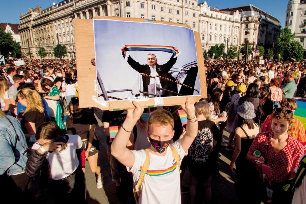 Protest proti novemu zakonu v Budimpešti