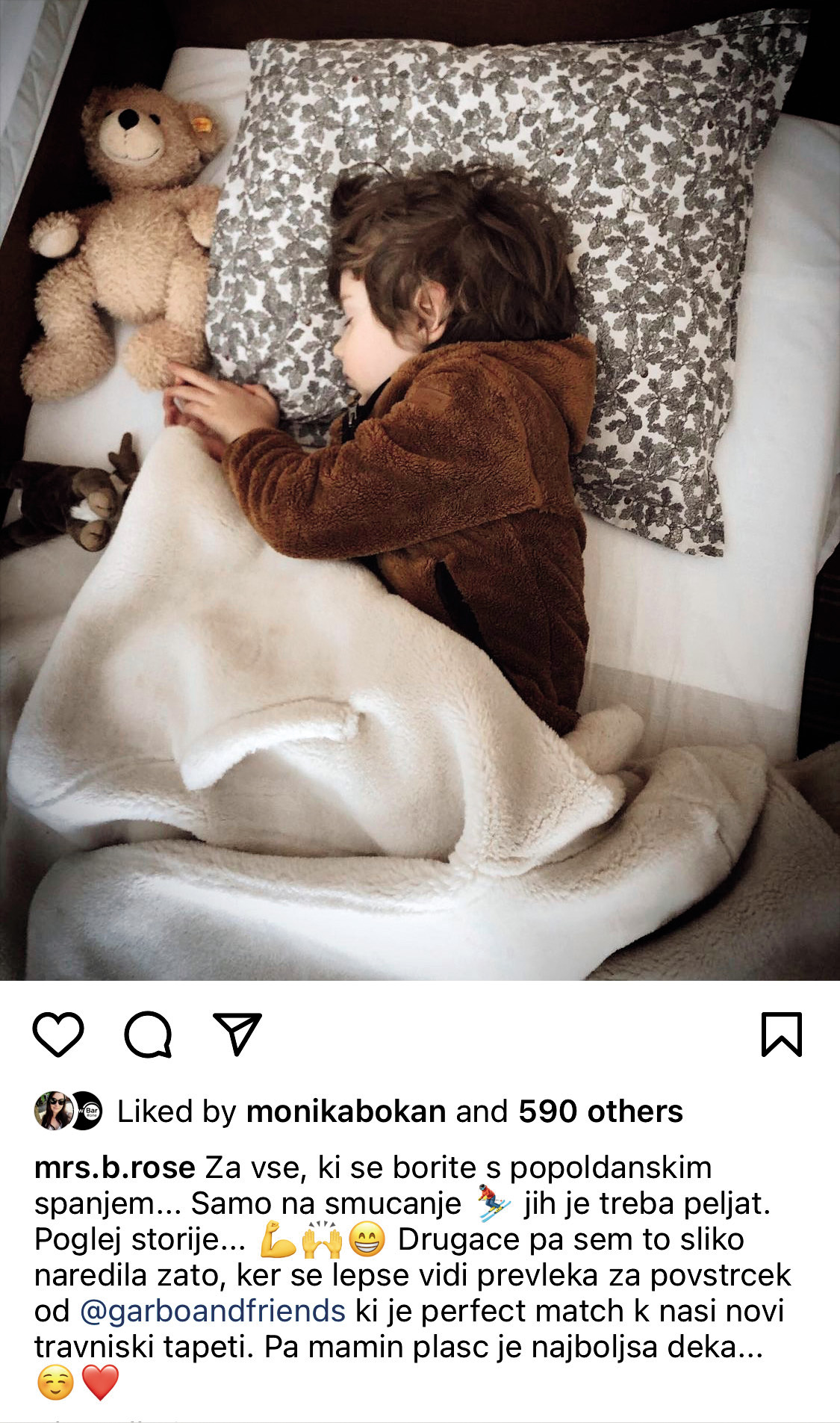 Nekdanja novinarka, danes modna in mami vplivnica Bojana Ksela Rose otroka uporablja za reklamiranje najrazličnejših izdelkov.