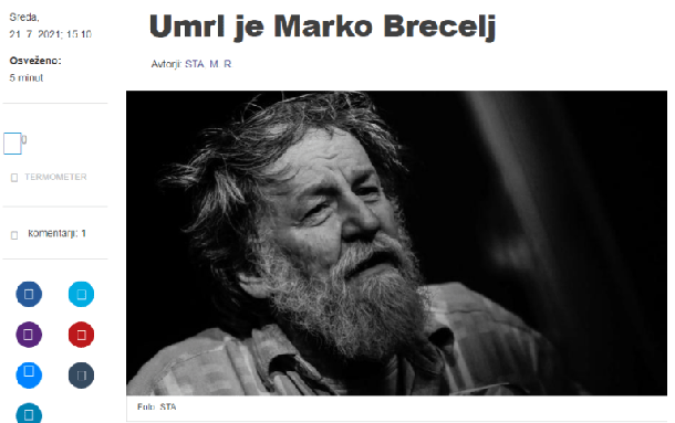 Siol o smrti Marka Breclja