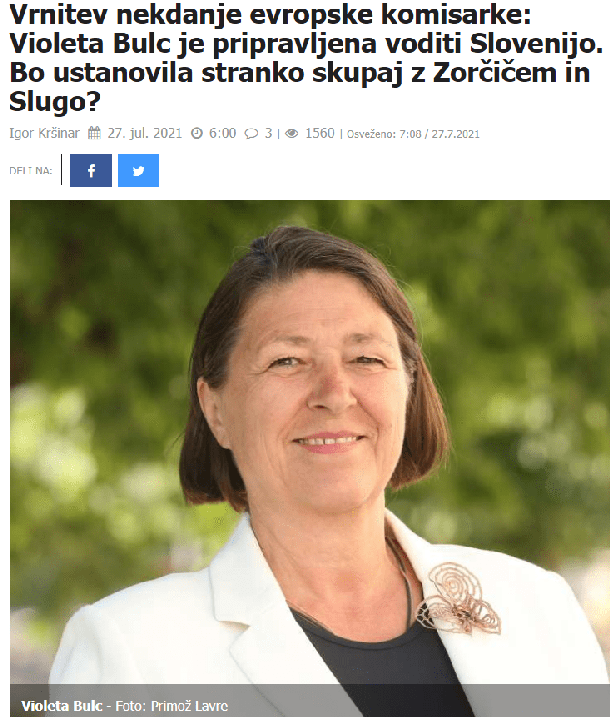 Prispevek Igorja Kršinarja za Reporter z napovedjo novega strankarskega projekta