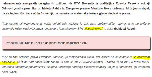 Novičarsko je levičarsko: na Nova24 navdušeni nad Avbljevim nastopom v Odmevih