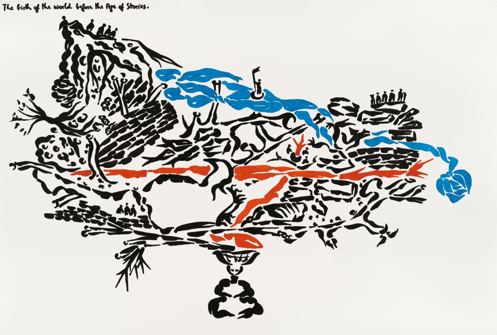 The World in the Age of Stories (Part 1: The Birth of the World Before the Age of Stories) – risba Marjetice Potrč