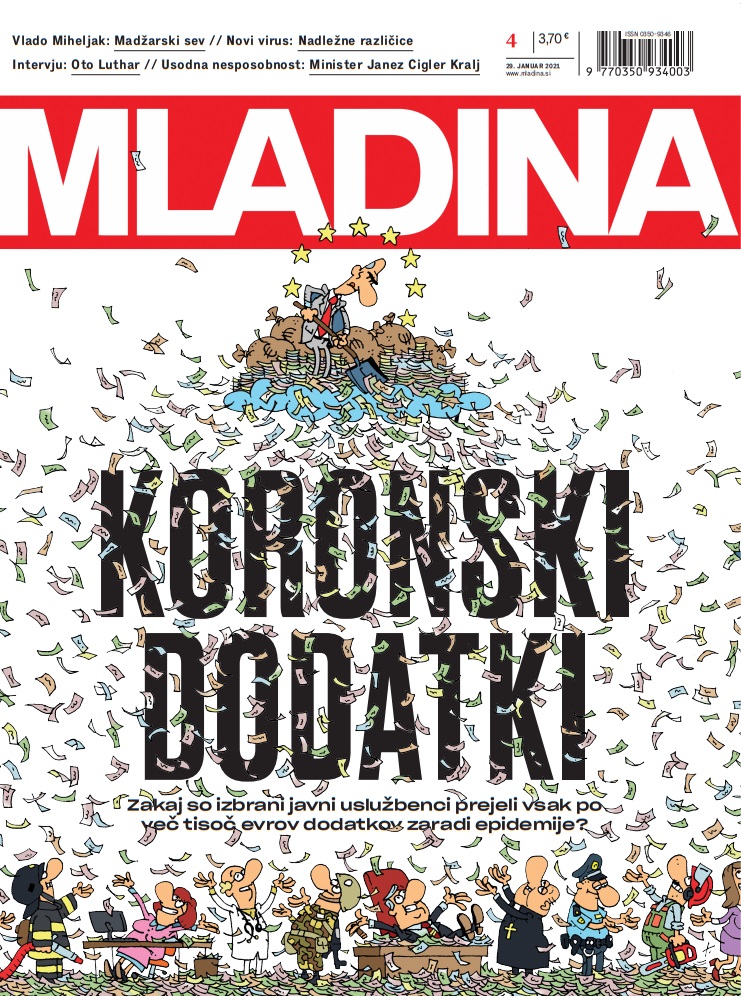 Naslovnica jutrišnje Mladine: KORONSKI DODATKI