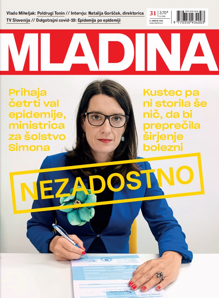 Naslovnica jutrišnje Mladine: NEZADOSTNO