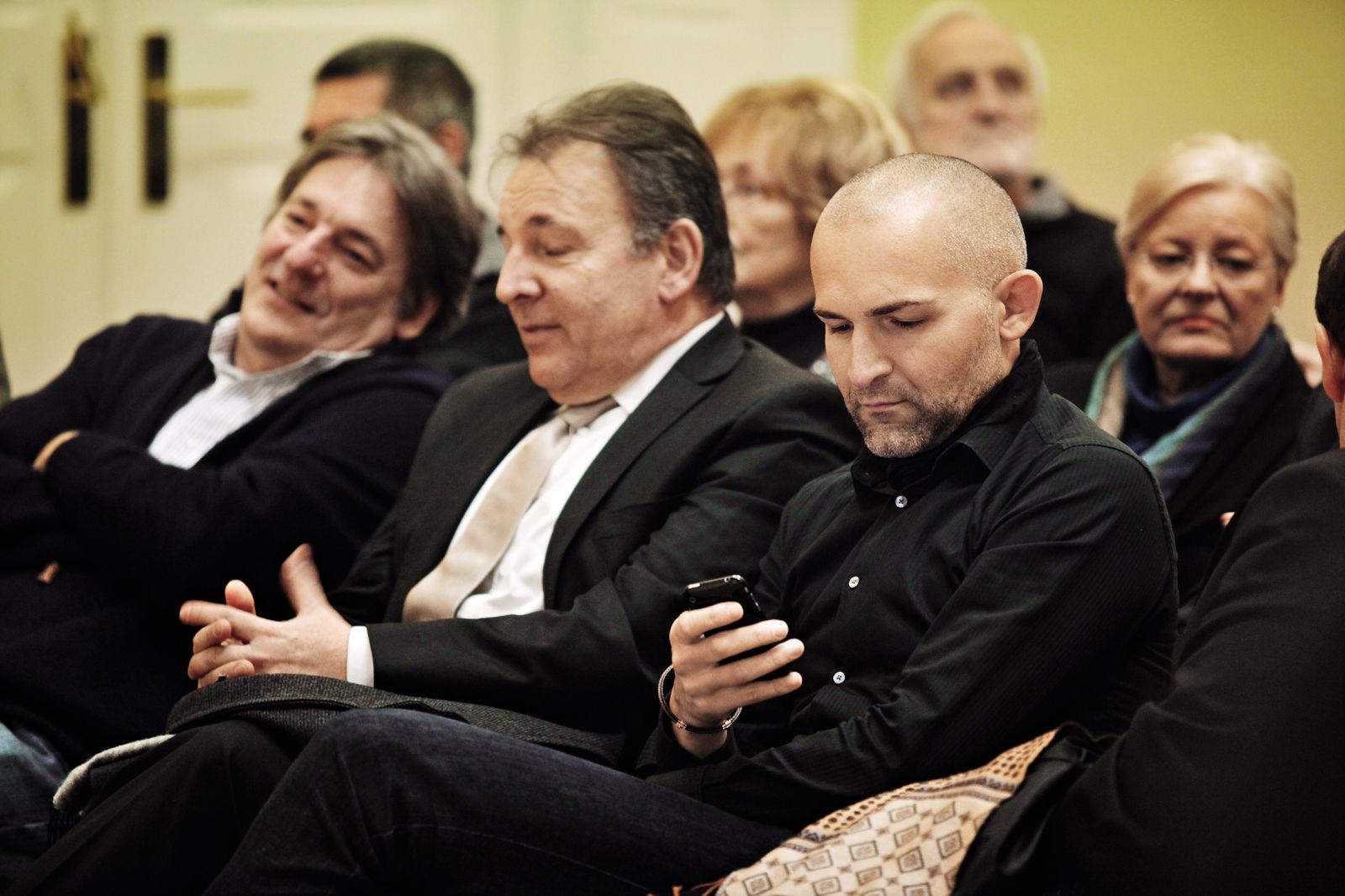 Borut Rončević leta 2013 na protestu Zbora za republiko z naslovom »Za odstranitev Janeza Janše so spet dovoljena vsa sredstva« 