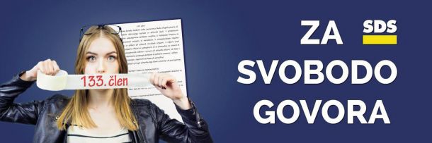 Pred dvema letoma je SDS med razpravo o omejevanju sovražnega govora trdila, da se v Slovenijo vrača verbalni delikt. Kar je bila manipulacija. Dve leti kasneje ga uvaja sama.