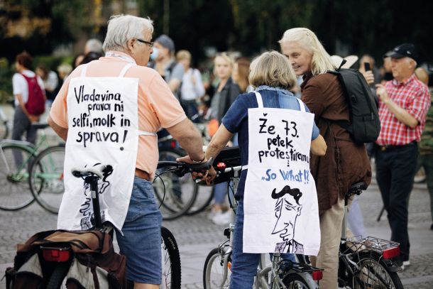 73. petkov protest  v Ljubljani