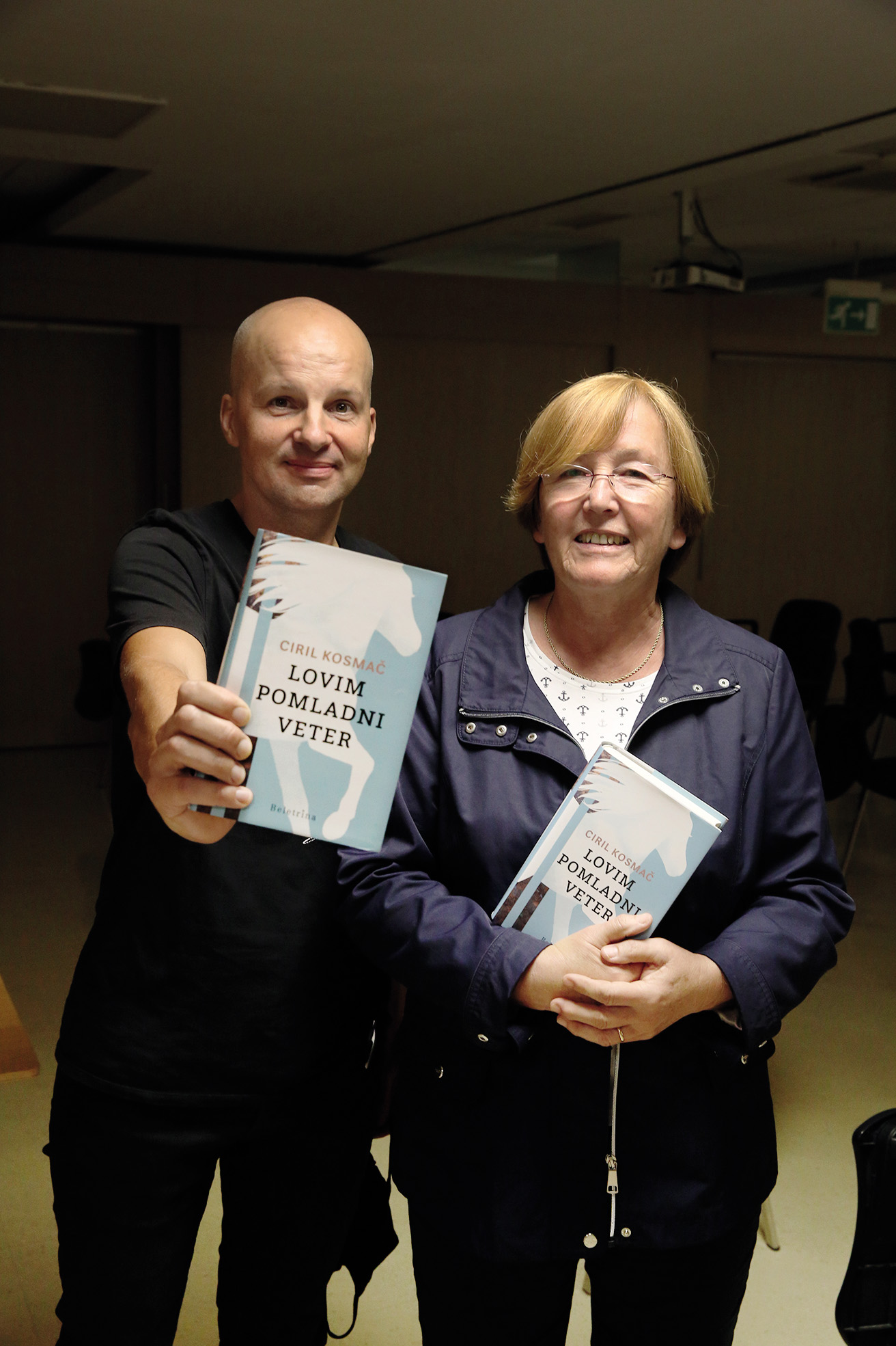 Nanča Kosmač Kogej in Andraž Gombač, pogovor o knjigi Cirila Kosmača: Lovim pomladni veter, KOŽ, LJ | Borut Krajnc