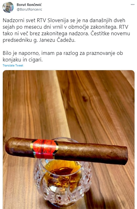 Nadzorni svet trenutno vodi njegov namestnik Borut Rončević, pred leti član strokovnega sveta SDS in tudi sicer prepoznaven podpornik Janeza Janše.