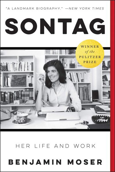 Naslovnica Moserjeve biografije o Susan Sontag