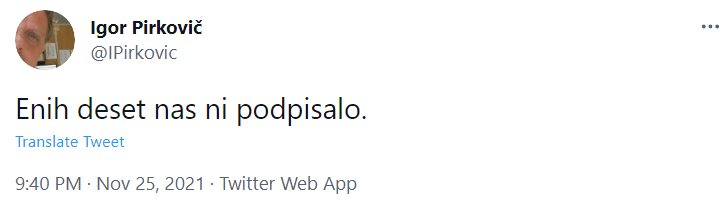 Igor Pirkovič med preštevanjem pravovernih kadrov
